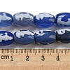 Blue Tibetan Style dZi Beads Strands TDZI-NH0001-C05-01-5