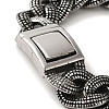 304 Stainless Steel Cuban Link Chain Bracelets for Women Men BJEW-Q341-06C-AS-3