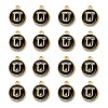 Golden Plated Alloy Charms ENAM-S118-02U-2