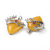 Natural Topaz Jade Pendants G-P496-02P-05-3