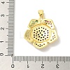 Brass Micro Pave Colorful Cubic Zirconia Pendants KK-Z042-20G-02-3