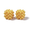 Handmade Opaque Plastic Woven Beads KY-P015-06B-2