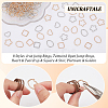 Unicraftale 160Pcs 8 Styles  Iron Linking Rings IFIN-UN0001-07-5