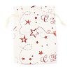 Christmas Theme Cotton Fabric Cloth Bag ABAG-H104-B09-3