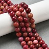 Dyed Natural Malaysia Jade Beads Strands G-G021-02B-19-4