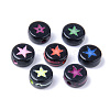 Opaque Black Acrylic Beads MACR-S273-44-2