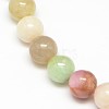 Natural Gemstone Morganite Round Beads Strands G-O017-6mm-02B-3