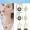 10Pcs 2 Colors Eco-Friendly Brass Micro Pave Cubic Zirconia Pendants KK-BBC0020-69-2
