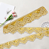 10 Yards Sparkle Polyamide Wavy Flower Lace Trim OCOR-WH20022-023A-7