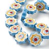 Handmade Porcelain Flower Beads PORC-J008-04A-4