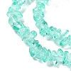 Spray Painted Transparent Glass Beads Strands X-GLAA-P060-01A-08-3