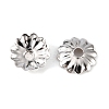 Platinum Iron Flower Bead Caps 5x1.5mm X-IFIN-D023-P-1