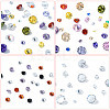 50Pcs 5 Colors Cubic Zirconia Cabochons ZIRC-YW0001-20B-2