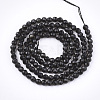 Natural Black Obsidian Beads Strands G-T108-41-2