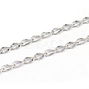 Tarnish Resistant 304 Stainless Steel Curb Chains CHS-L001-56-0.5mm-1