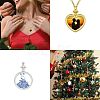 10Pcs 10 Style Zinc Alloy Pendant Cabochon Settings FIND-CA0005-85-5