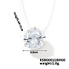 Flat Round Plastic Pendant Invisible Cord Necklaces for Women JB6177-3-1