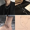 DIY Round Snake Chain Bracelet Necklace Making Kit CHS-CJ0001-32-7