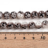 Transparent Baking Paint Glass Beads Strands DGLA-N009-8mm-08-5