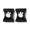 Two-tone Acrylic Beads OACR-U003-15-1