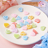 60Pcs 6 Colors Resin Cabochons Accessories RESI-YS0001-03-4