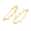 Iron Safety Pins Brooch Findings IFIN-Z005-02G-01-2