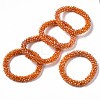 Faceted Transparent Glass Beads Stretch Bracelets BJEW-S144-002B-02-1