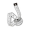 Fun and Creative Tape Measure Pin for Fashionable Clothing Accessories ST2395647-1