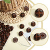 1-Hole Plastic Buttons BUTT-CA0001-34B-4