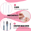 90Pcs 3 Style PE Makeup Brush Protector Reusable Expandable Mesh Cover AJEW-FH0003-18A-4