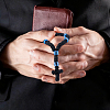4Pcs Waxed Cord Charm Bracelets BJEW-DC0001-23-5