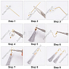 SUNNYCLUE DIY Tassel Dangle Earring Making Kit DIY-SC0020-42-4