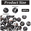 50Pcs Natural Fluorescent Syenite Rock(Glow under UV Light) Beads G-PA0002-37-2