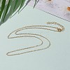 Brass Cable Chains Necklaces  NJEW-JN03280-02-4