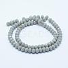 Faceted Rondelle Glass Beads Strands GLAA-I033-4mm-M-3