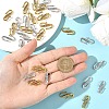 30Pcs 2 Colors Tibetan Style Alloy S-Hook Clasps TIBE-YW0001-96-4