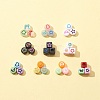 511Pcs 10 Style Transparent & Opaque Mixed Color Acrylic Beads MACR-FS0001-34-3