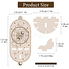 CREATCABIN DIY Poplar Wood Dowsing Pendulum Holders HJEW-CN0001-23F-2