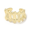 Brass Open Cuff Ring RJEW-Q778-26G-2