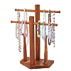 Baseball Wooden Jewelry Ring Display Tower Stands ODIS-WH0086-223A-1