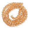 Transparent Electroplate Glass Beads Strands EGLA-A039-T2mm-A18-2