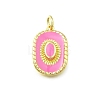 Brass Enamel Pendants KK-K400-20G-02-1