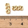 Brass Micro Pave Clear Cubic Zirconia Slide Charms KK-G481-01G-3