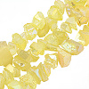 1 Strand Electroplated Natural Quartz Beads Strands G-PA0001-18A-1