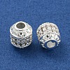 Rack Plating Brass Micro Pave Clear Cubic Zirconia Beads KK-L215-309S-2