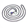 Ion Plating(IP) 304 Stainless Steel Rolo Chain Necklace Making STAS-S119-007-3