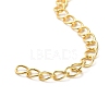 Rack Plating Brass Curb Chain Extender KK-Q807-08G-3