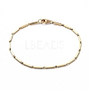 Ion Plating(IP) Unisex 201 Stainless Steel Bar Link Chain Bracelets BJEW-L637-42A-G-1