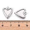 304 Stainless Steel Pendant Cabochon Settings For Enamel STAS-Q525-15P-3