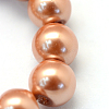 Baking Paint Pearlized Glass Pearl Round Bead Strands HY-Q003-4mm-50-3